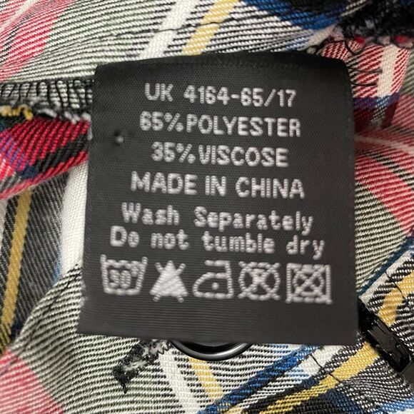 Hell Bunny Vixen Plaid Midi Skirt Red Green Tartan Swing Circle Skirt Size Small - Picture 10 of 11